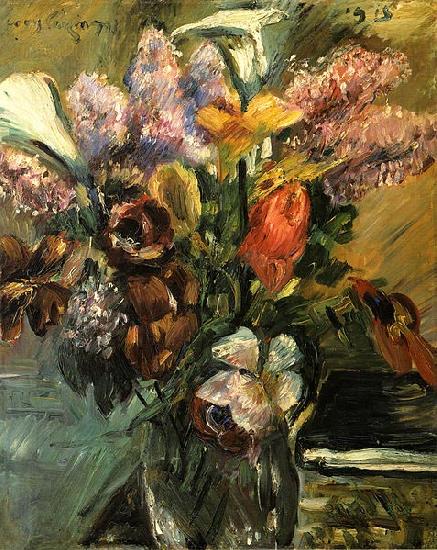 Lovis Corinth Tulpen, Flieder und Kalla oil painting image